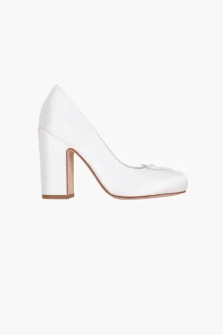 Bridal^Sandy Liang Pointe Pump 100 In Pearl Satin
