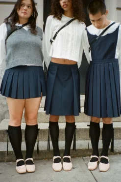 Uniform^Sandy Liang Recital Socks In Black