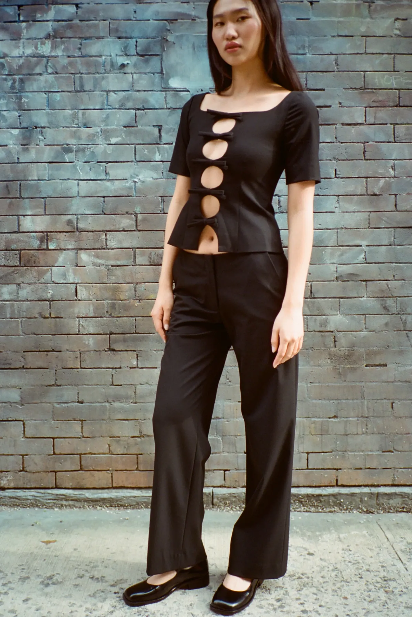 Pants^Sandy Liang Ride Pant In Black