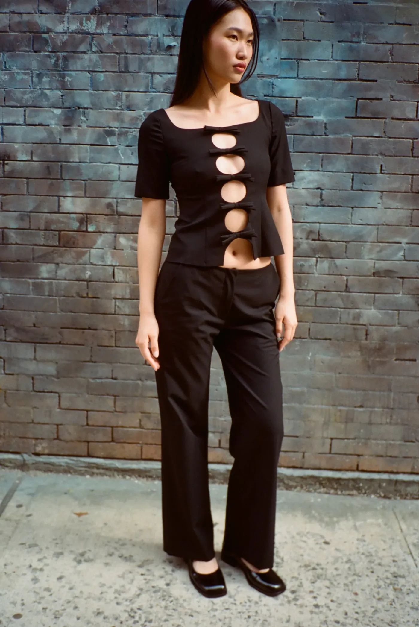 Pants^Sandy Liang Ride Pant In Black