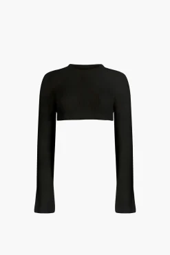 Knits^Sandy Liang Skylark Sweater In Black