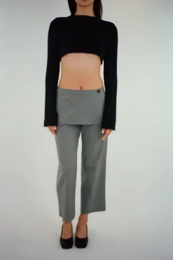Knits^Sandy Liang Skylark Sweater In Black