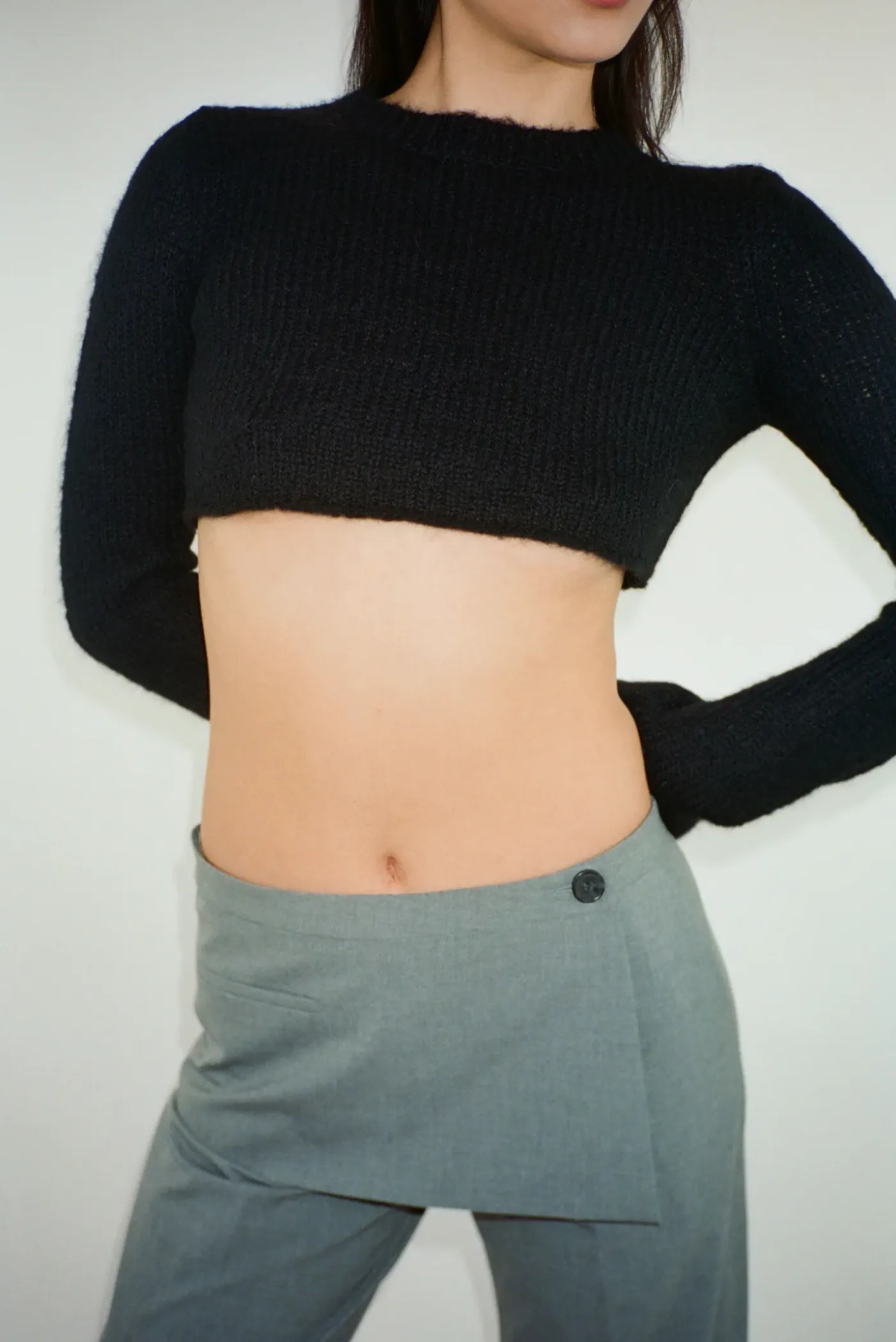 Knits^Sandy Liang Skylark Sweater In Black