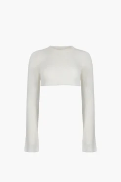 Knits^Sandy Liang Skylark Sweater In Bone