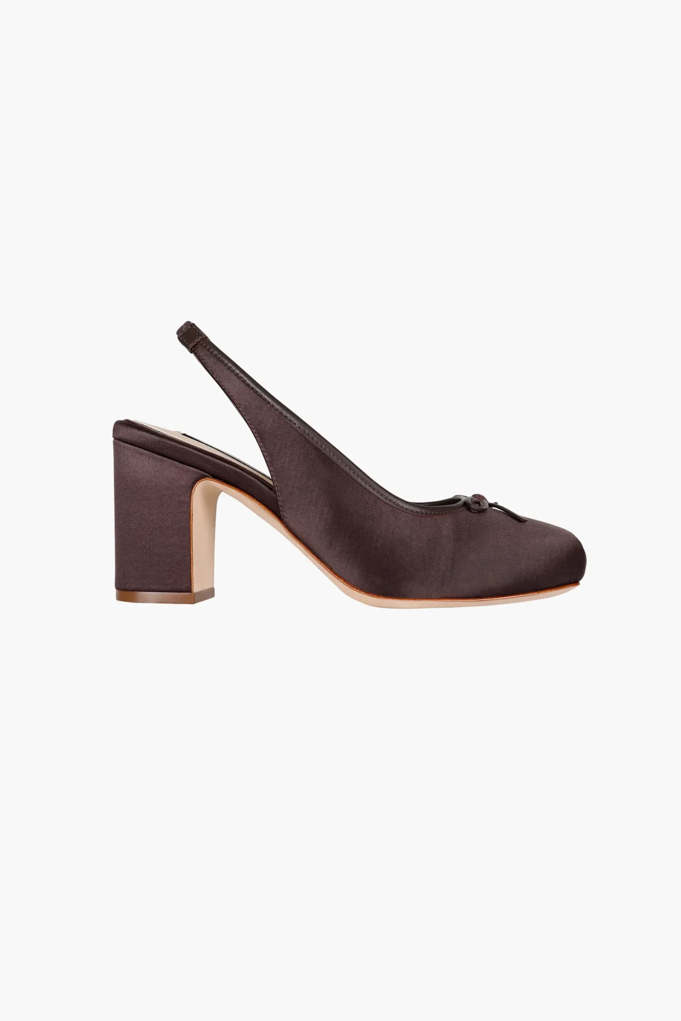 Shoes^Sandy Liang Slingback 75 In Brunette Satin