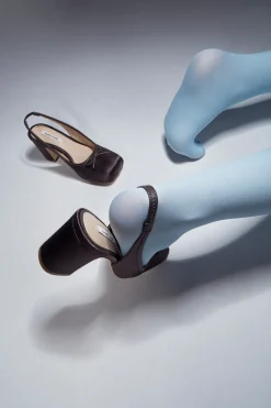Shoes^Sandy Liang Slingback 75 In Brunette Satin