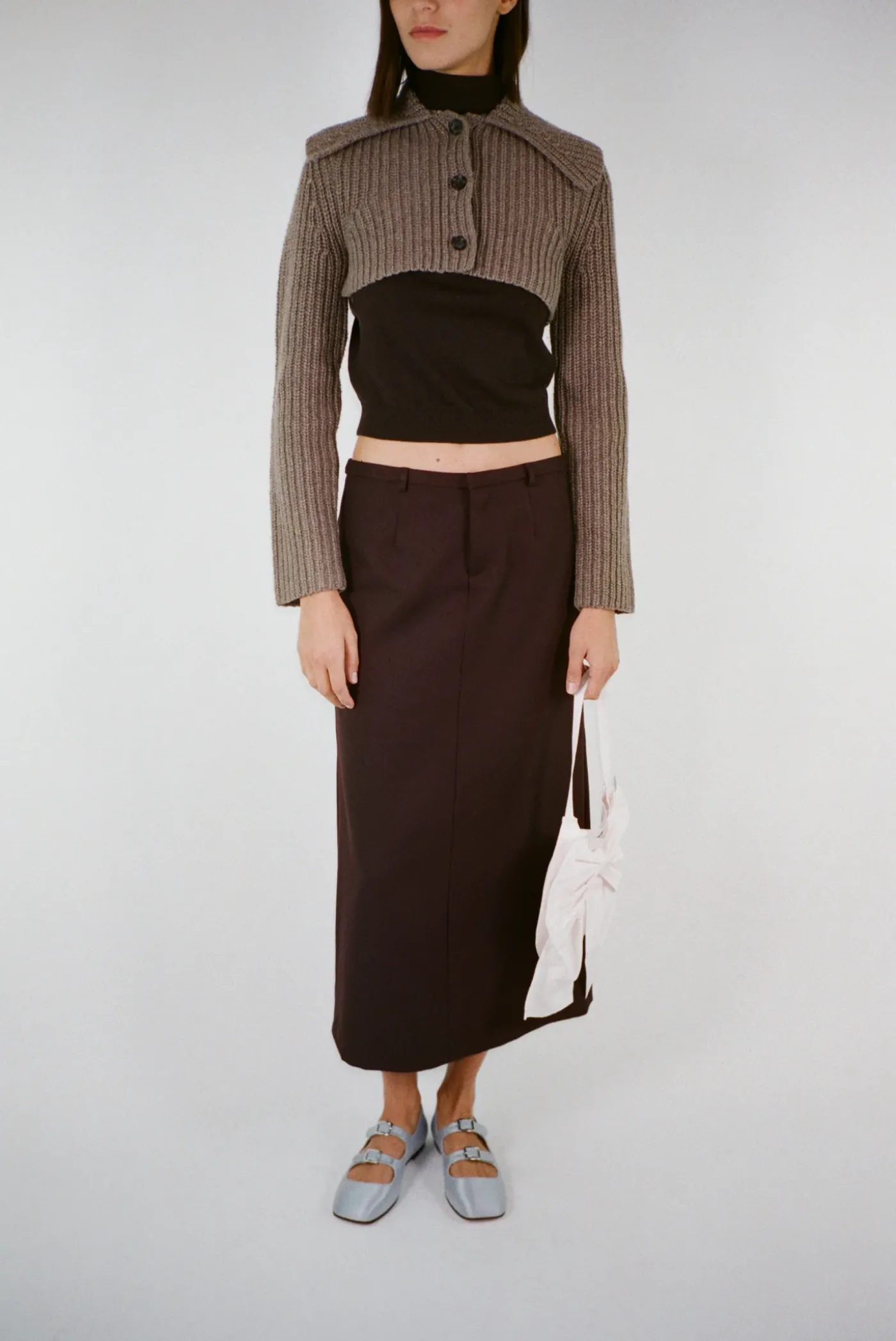 Skirts^Sandy Liang Socks Skirt In Brunette