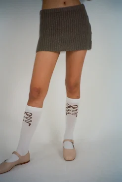 Socks^Sandy Liang Stelo Socks In White