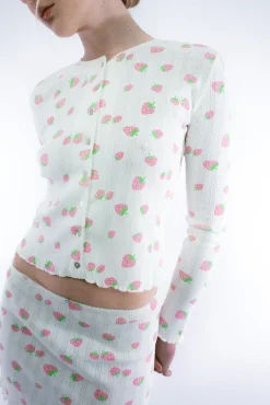 Tops^Sandy Liang Straw Cardigan