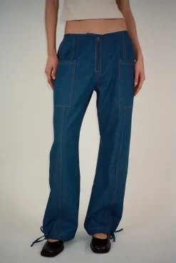 Pants^Sandy Liang Tifosi Pant In Indigo