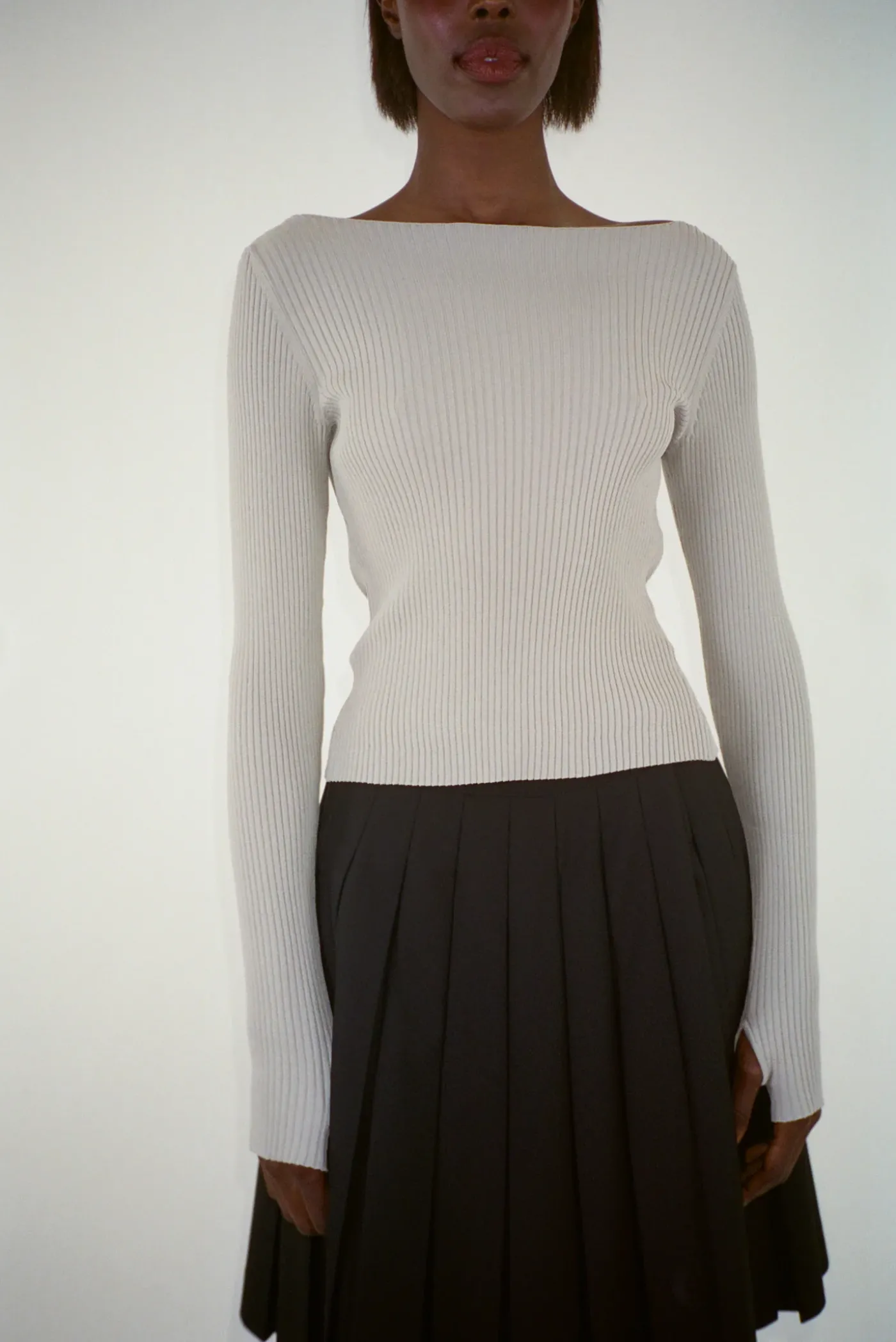 Knits^Sandy Liang Times Sweater In Grey