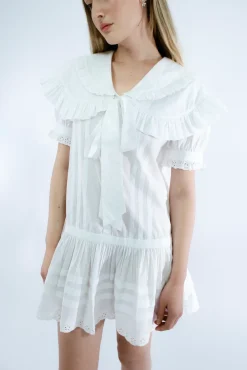 Dresses^Sandy Liang Toki Dress In White