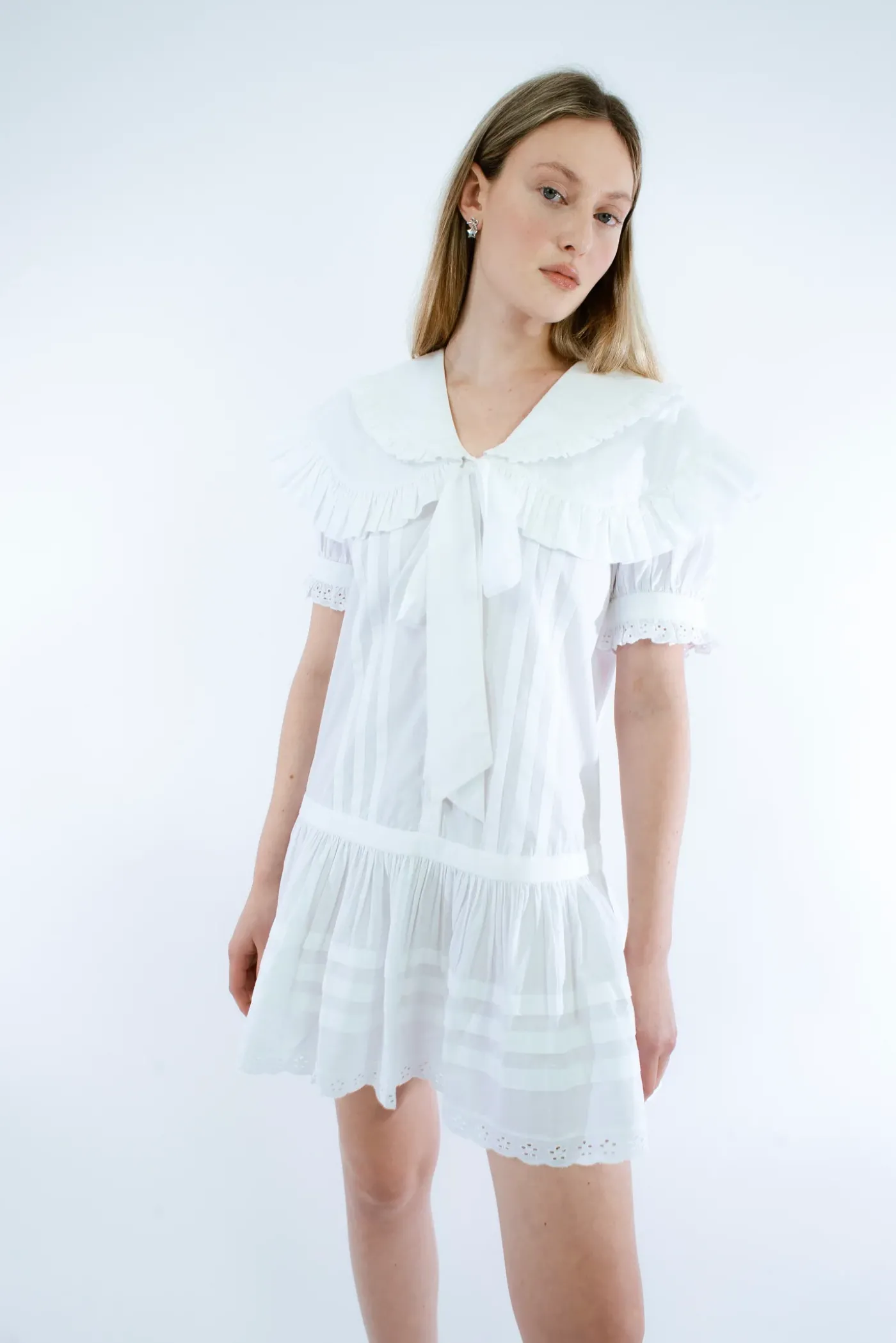 Dresses^Sandy Liang Toki Dress In White