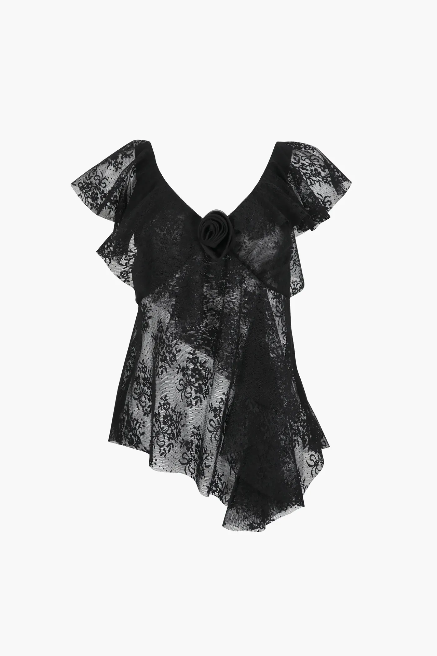 Tops^Sandy Liang Torino Top In Black