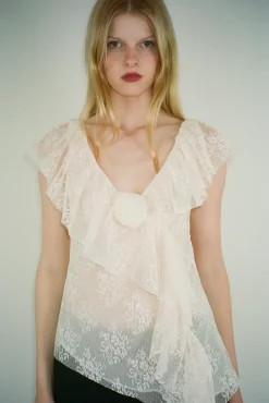 Bridal^Sandy Liang Torino Top In Bone