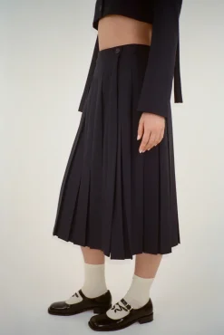 Skirts^Sandy Liang Uniform Skort In Dark Navy