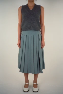 Skirts^Sandy Liang Uniform Skort In Grey