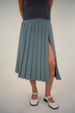 Skirts^Sandy Liang Uniform Skort In Grey