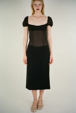 Dresses^Sandy Liang Venus Dress In Black